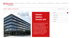 Desktop Screenshot of kaelberer-heizsysteme.de
