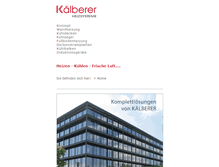 Tablet Screenshot of kaelberer-heizsysteme.de